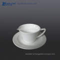 280ml Volume Médio Fine Bone China Garantia de Qualidade Café Espresso Copos e Pires